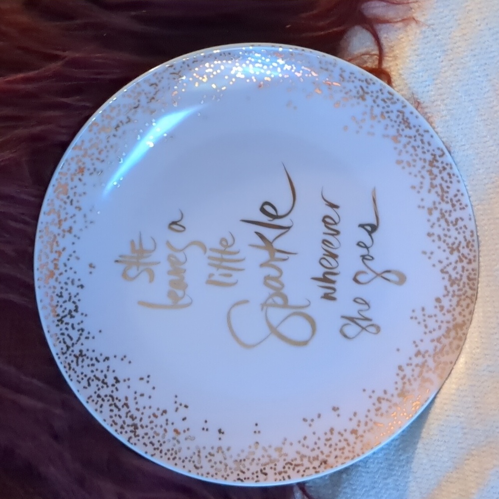 ✨Pier1 imports Porcelain Glitter Plate